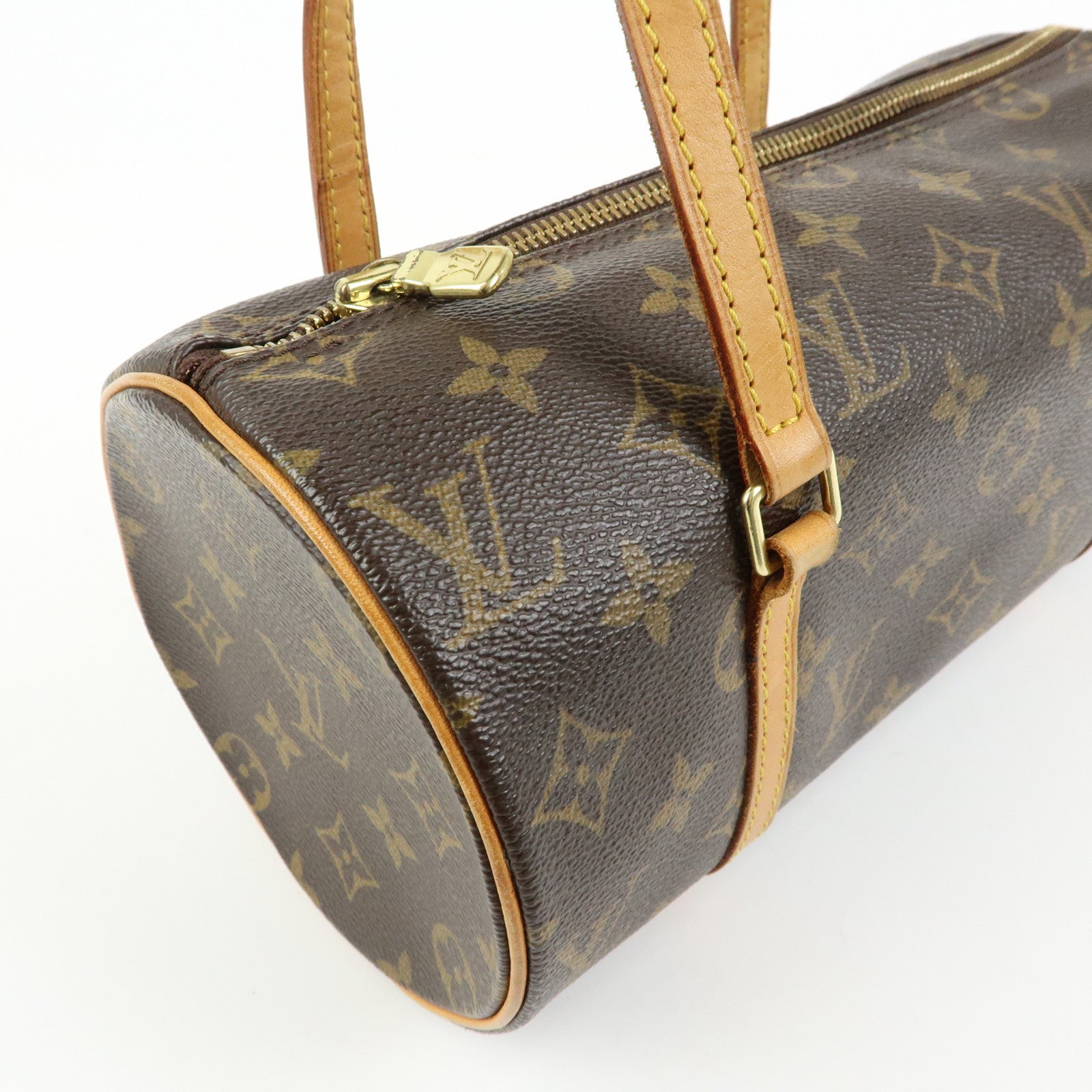 Louis Vuitton Monogram Papillon 26 Hand Bag Brown M51386