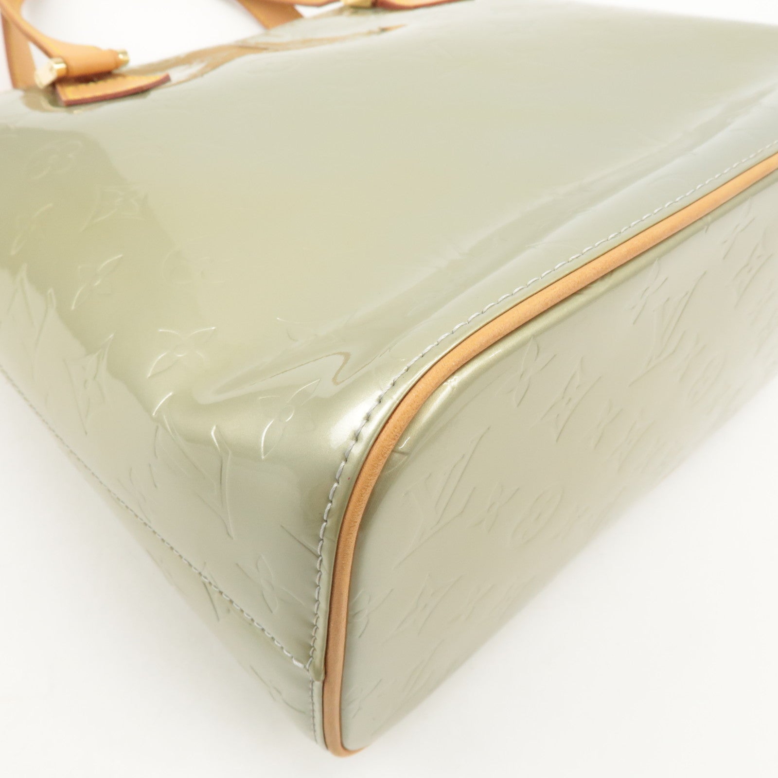 Louis Vuitton Monogram Vernis Houston Hand Bag Gris M91053 Used