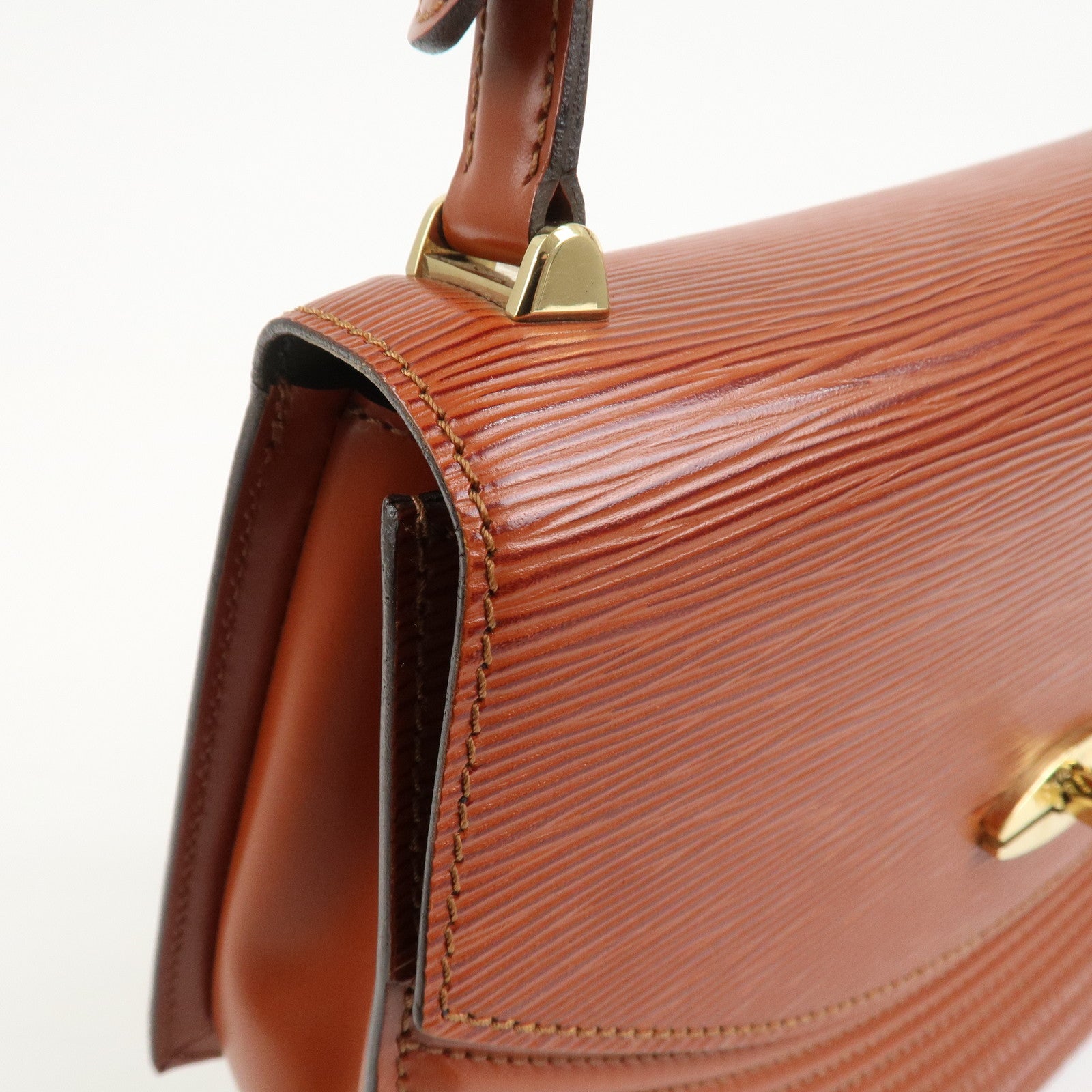 Louis Vuitton Epi Tilsit Shoulder Hand Bag Kenya Brown M52483