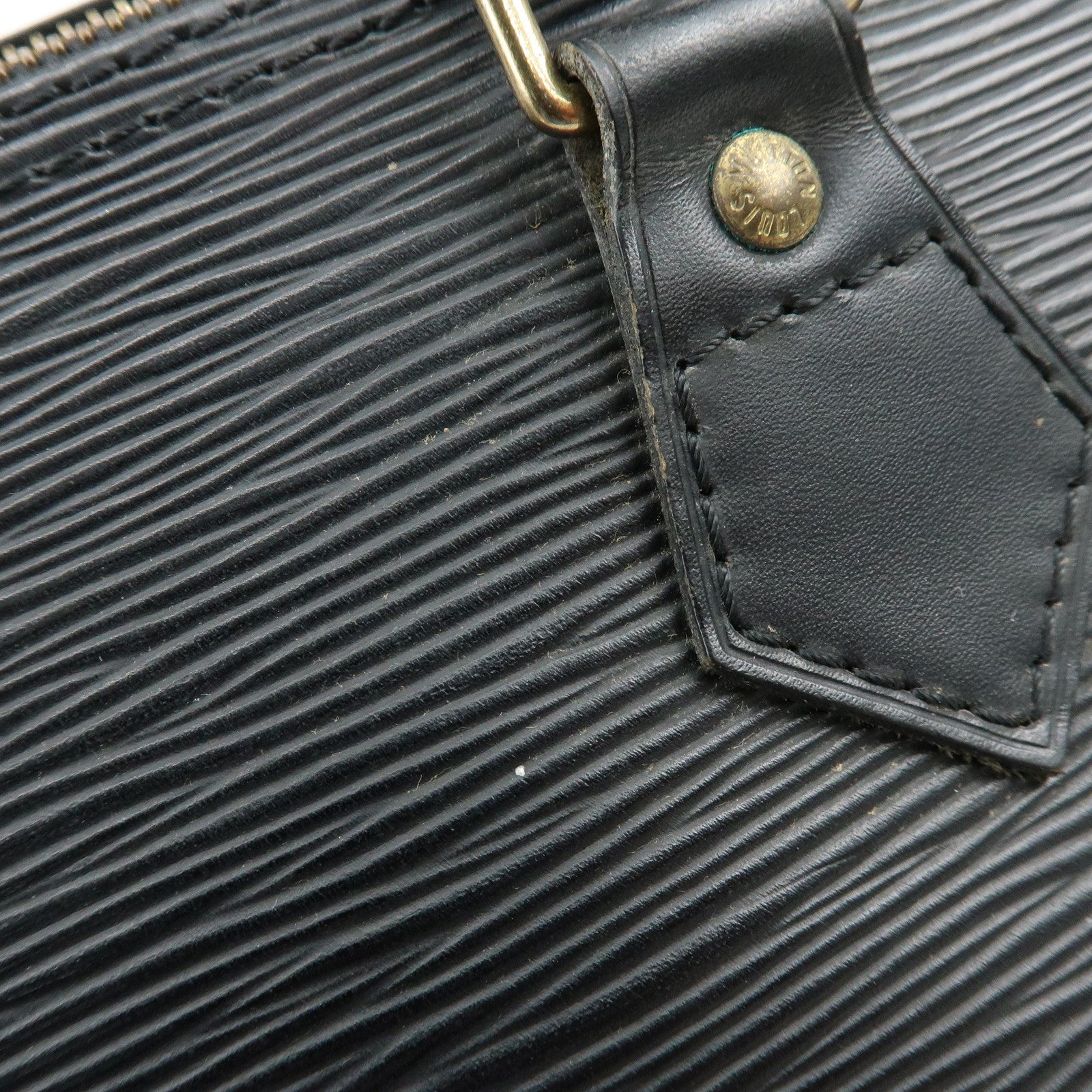 Louis Vuitton Epi Speedy 25 Leather Hand Bag Boston Bag Noir M59032