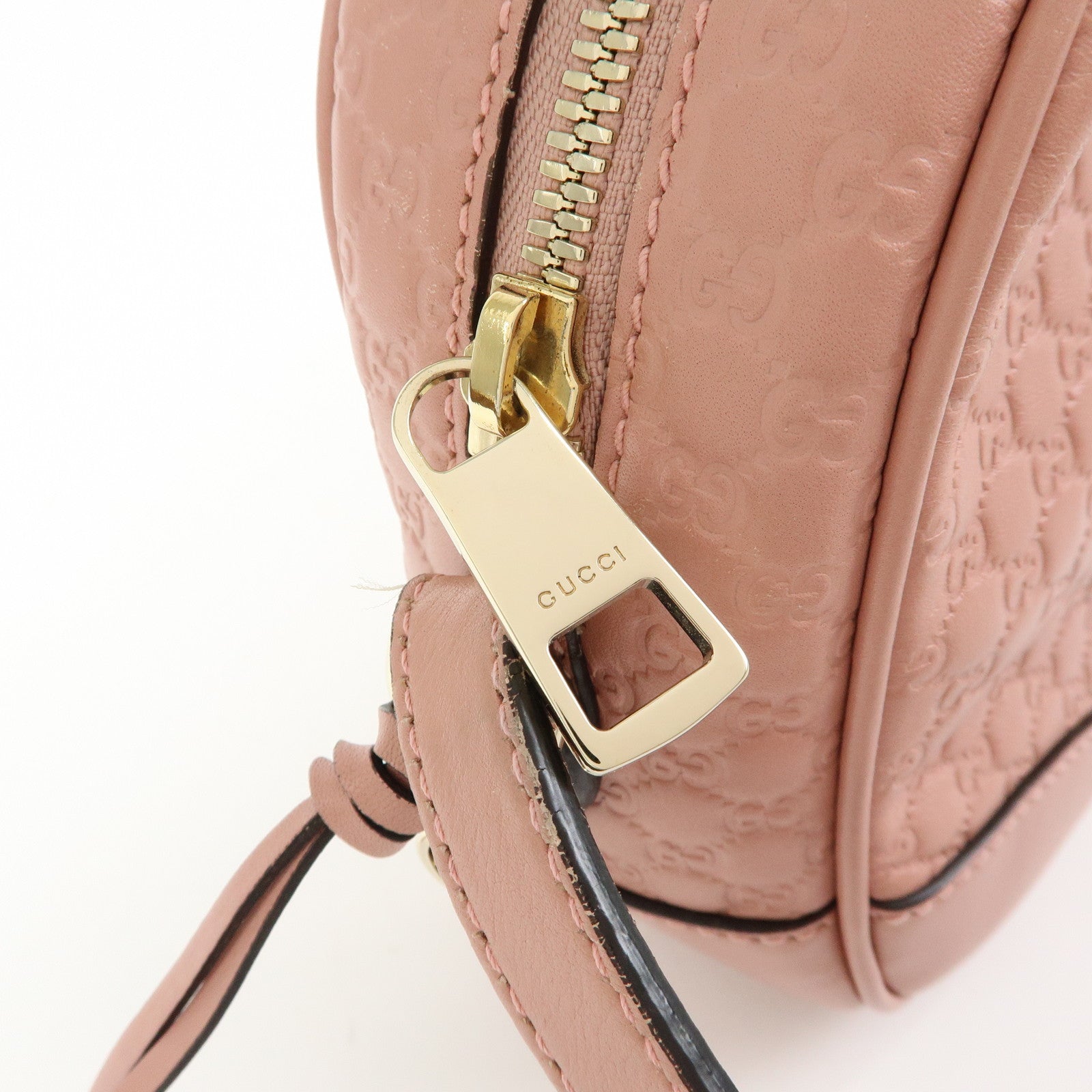 GUCCI Interlocking G Microguccissima Shoulder Bag Pink 449413