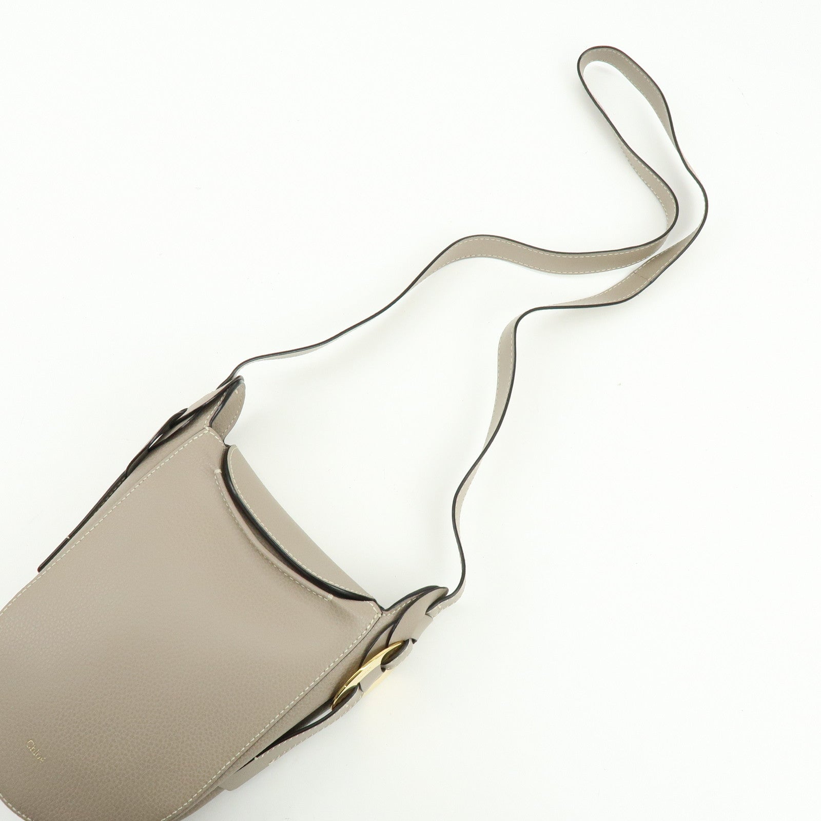 Chloe Darryl Calf Leather Shoulder Bag Crossboday Bag Greige