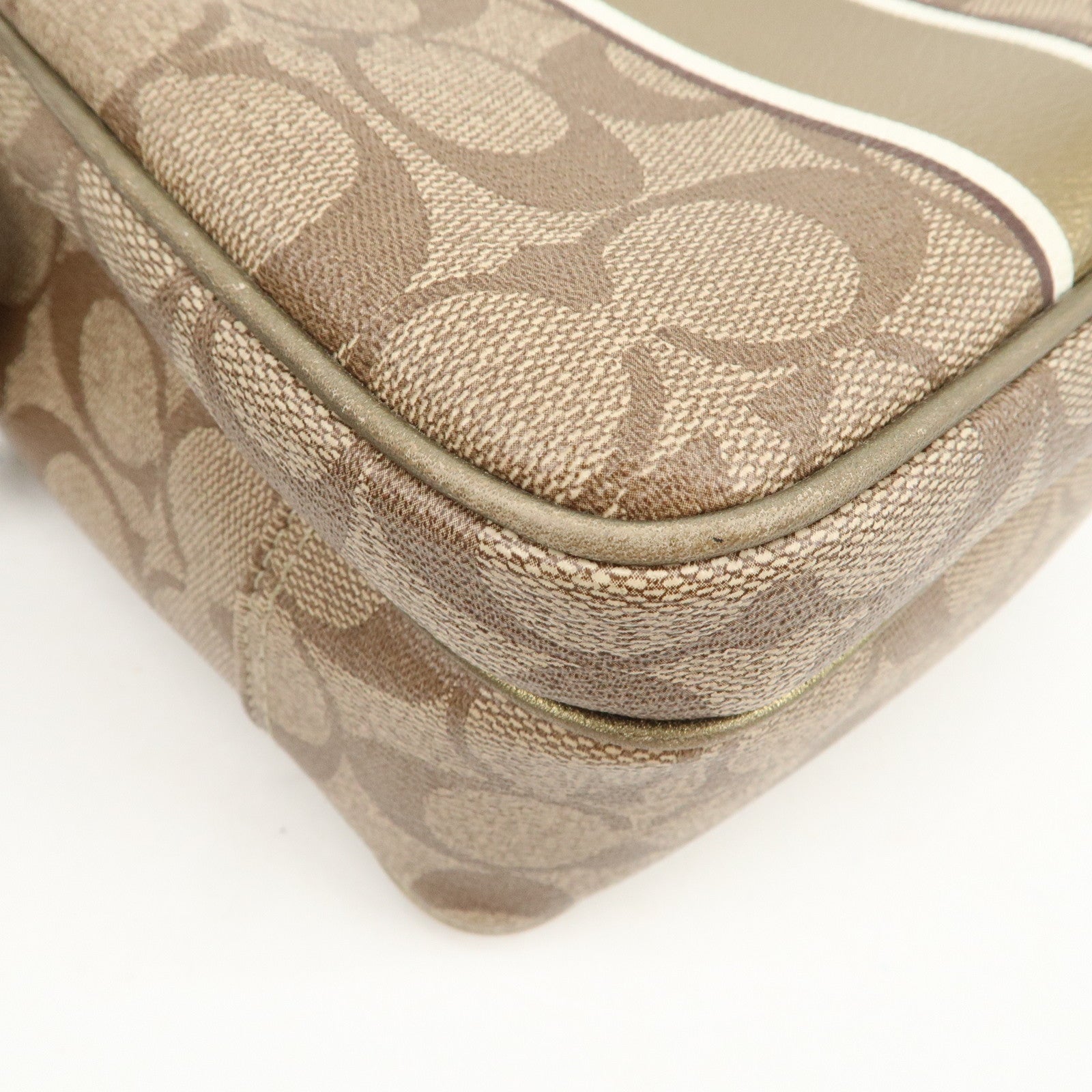 COACH Set of 3 Shoulder Bag Hand Bag Blue Brown