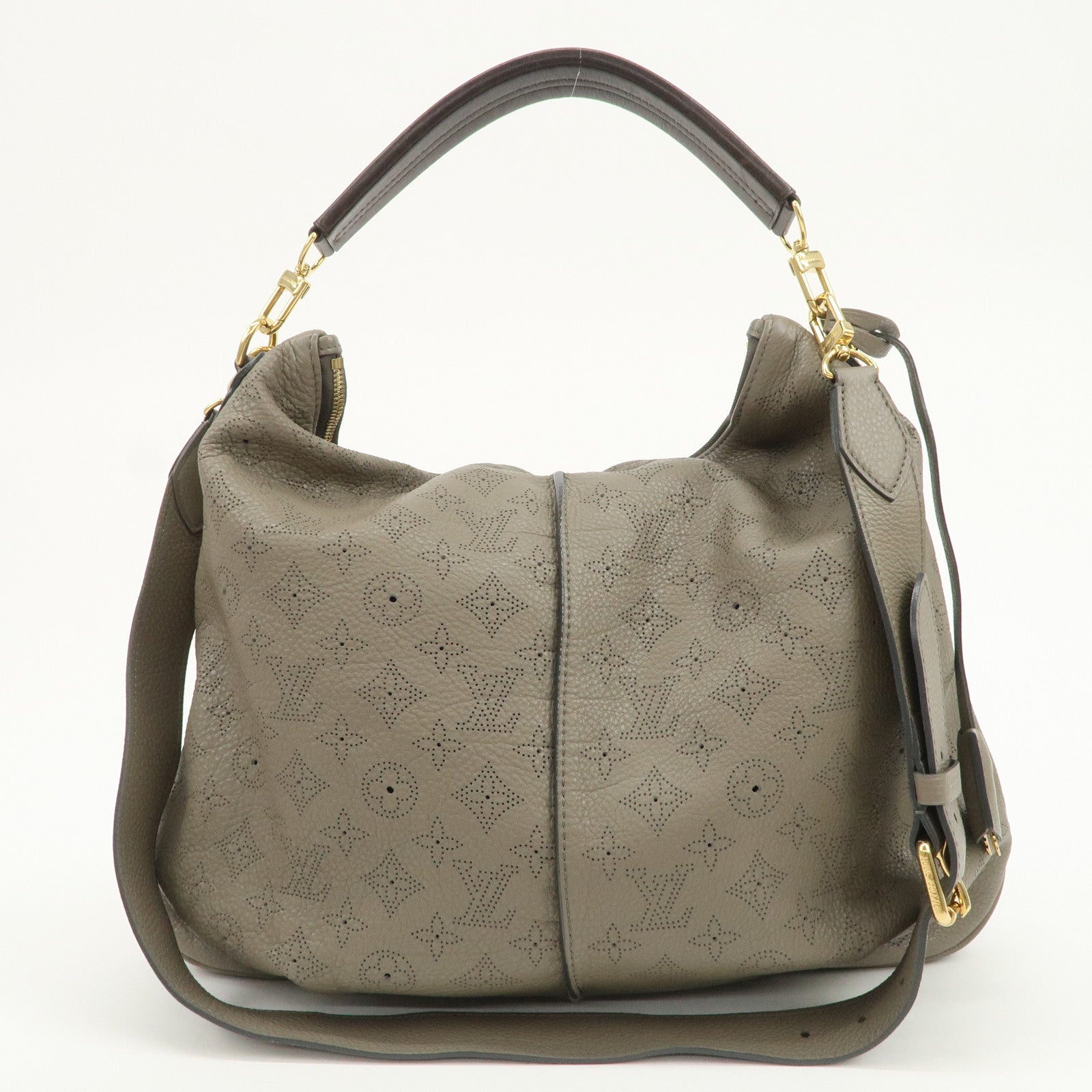 Louis Vuitton Monogram Selene MM 2Way Shoulder Bag Taupe M94213