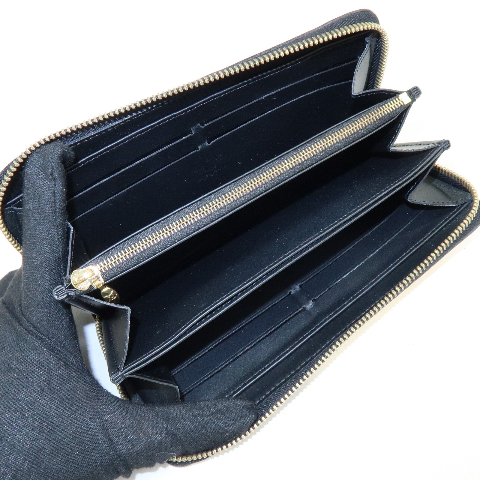 Louis Vuitton Monogram Vernis Zippy Wallet Sticker Print M50370