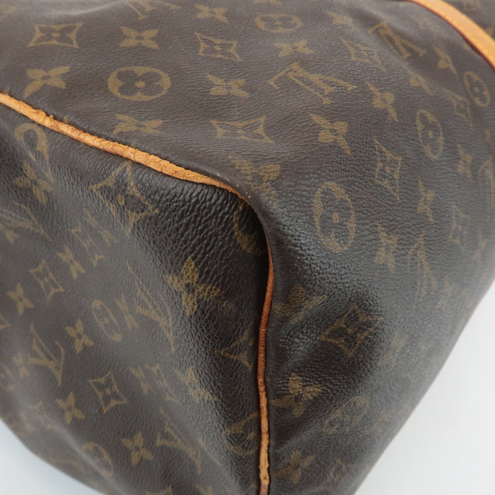 Louis Vuitton Monogram Keep All 60 Boston Bag Hand Bag Brown M41422 Used