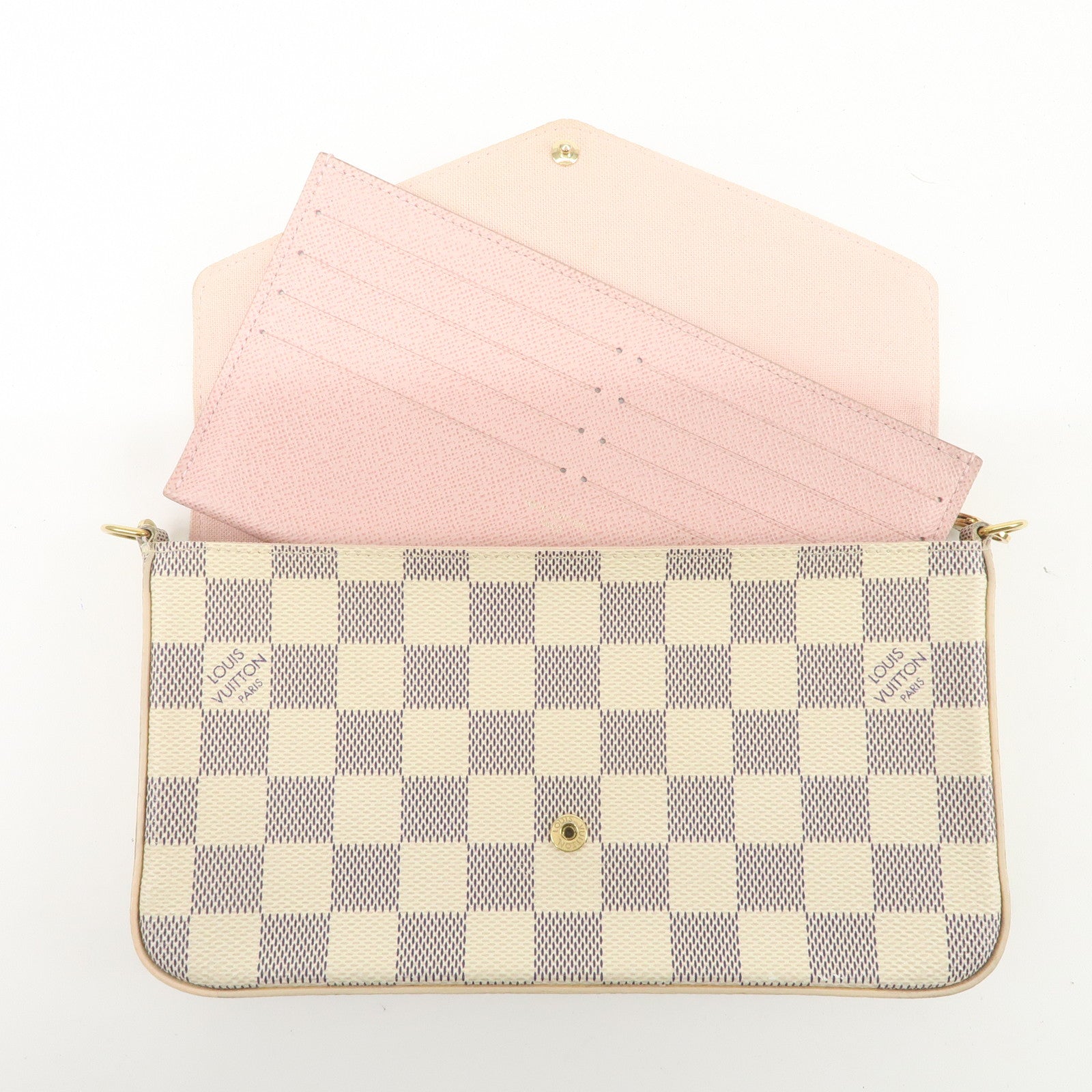 Louis Vuitton Damier Pochette Felicie Chain Shoulder Bag N63106