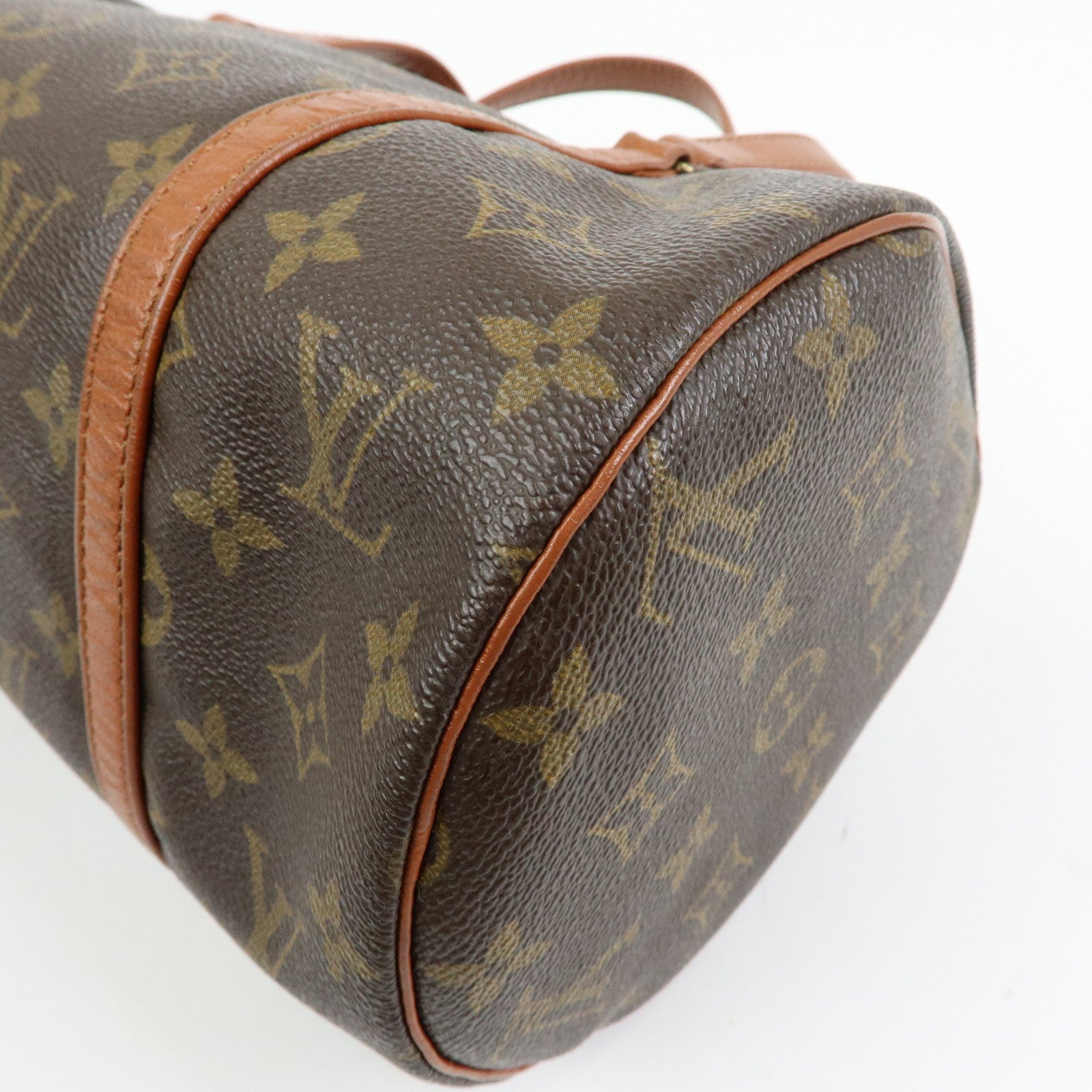 Louis Vuitton Monogram Papillon 30 Hand Bag Brown M51365