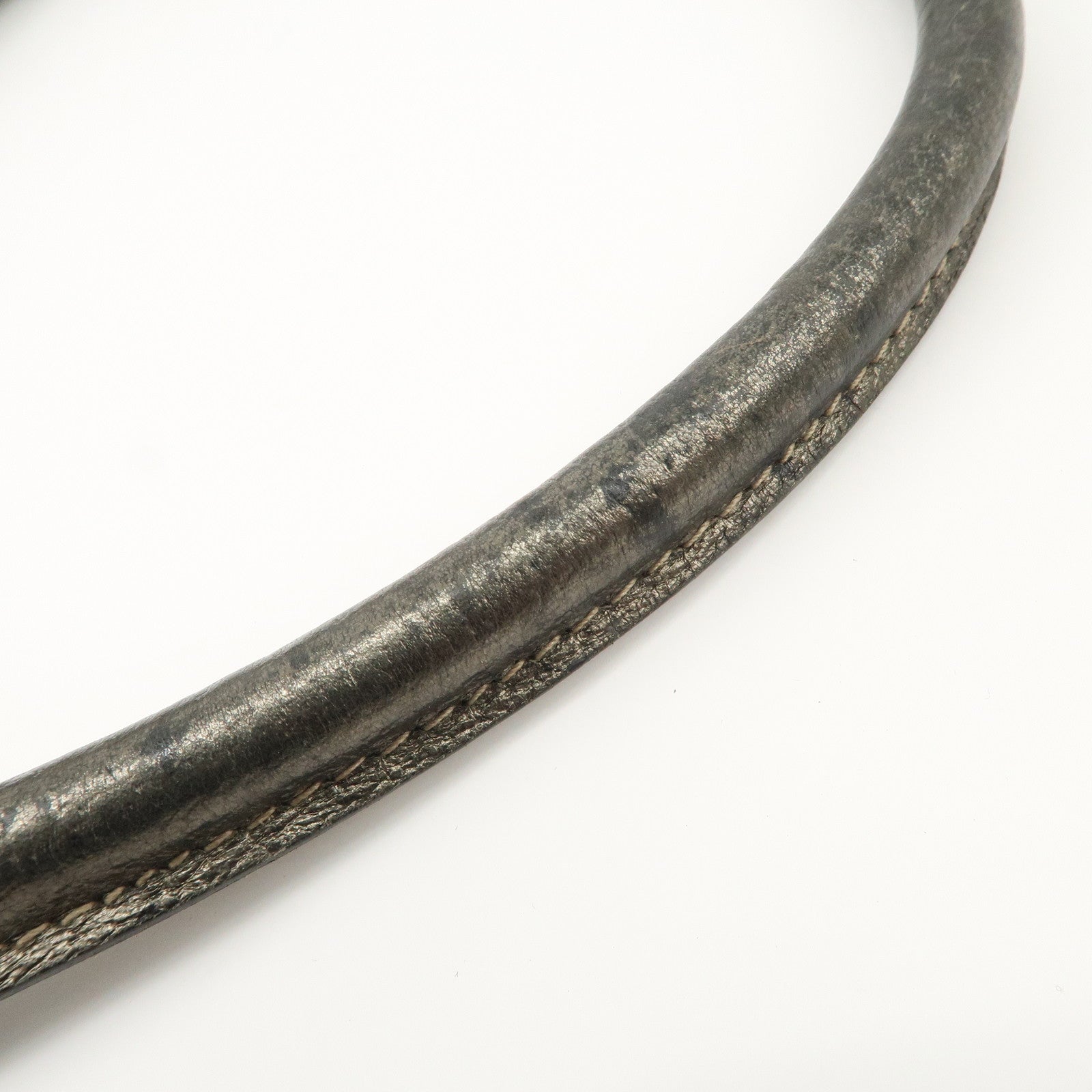 GUCCI Abbey GG Canvas Leather Shoulder Bag Beige Bronze 130738 Used