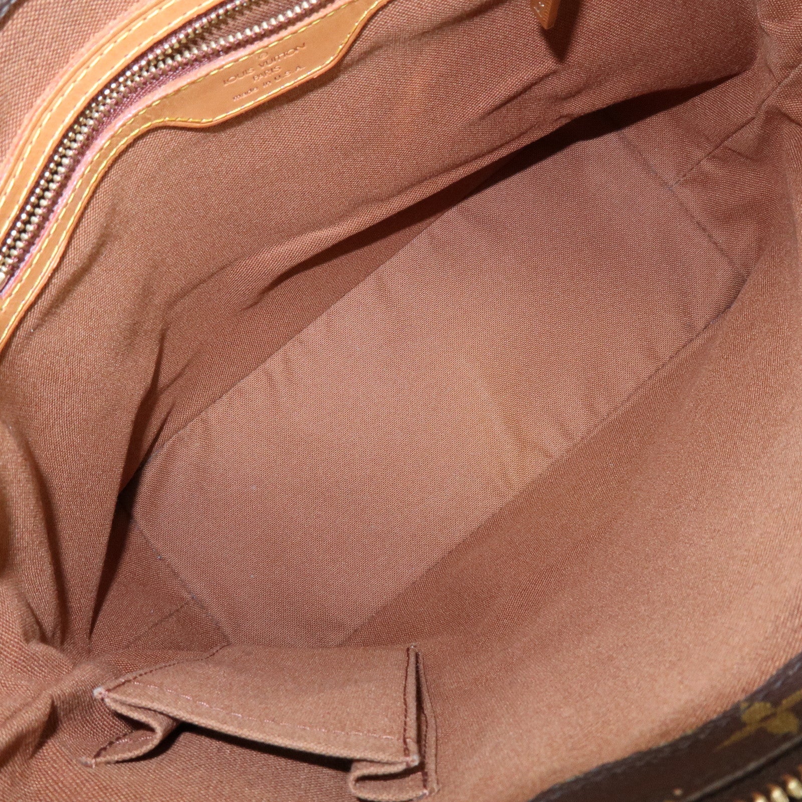 Louis Vuitton Monogram Cabas Piano Tote Bag Hand Bag Brown M51148