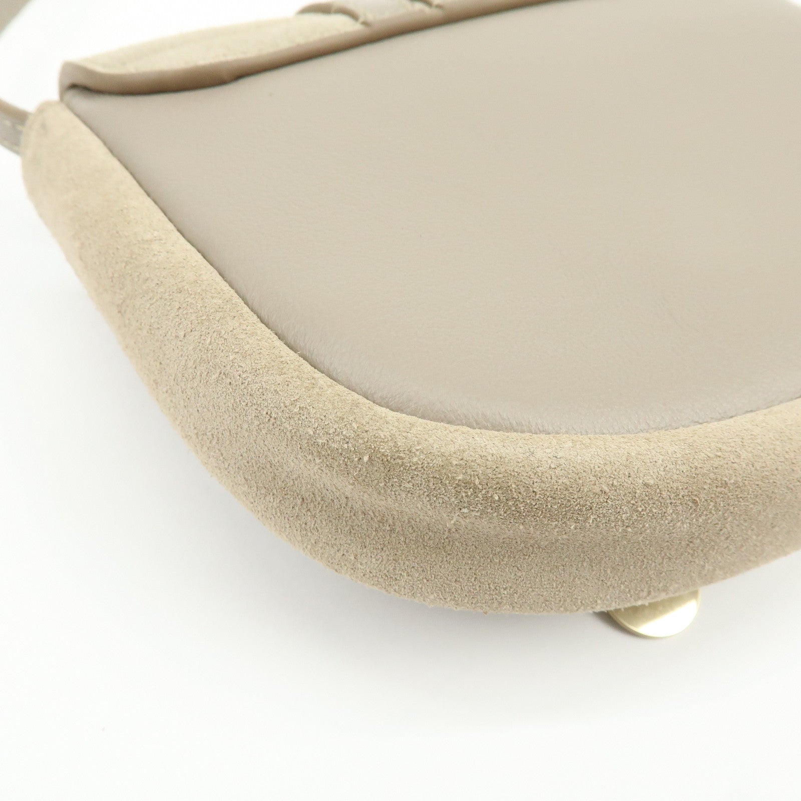 Chloe See By Chloe Hana Suede Leather Shoulder Crossbody Bag Greige
