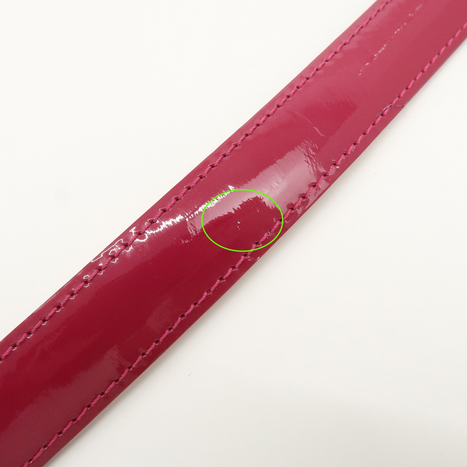 Louis Vuitton LV Stamp Vernis Leather Ceinture Belt Pink