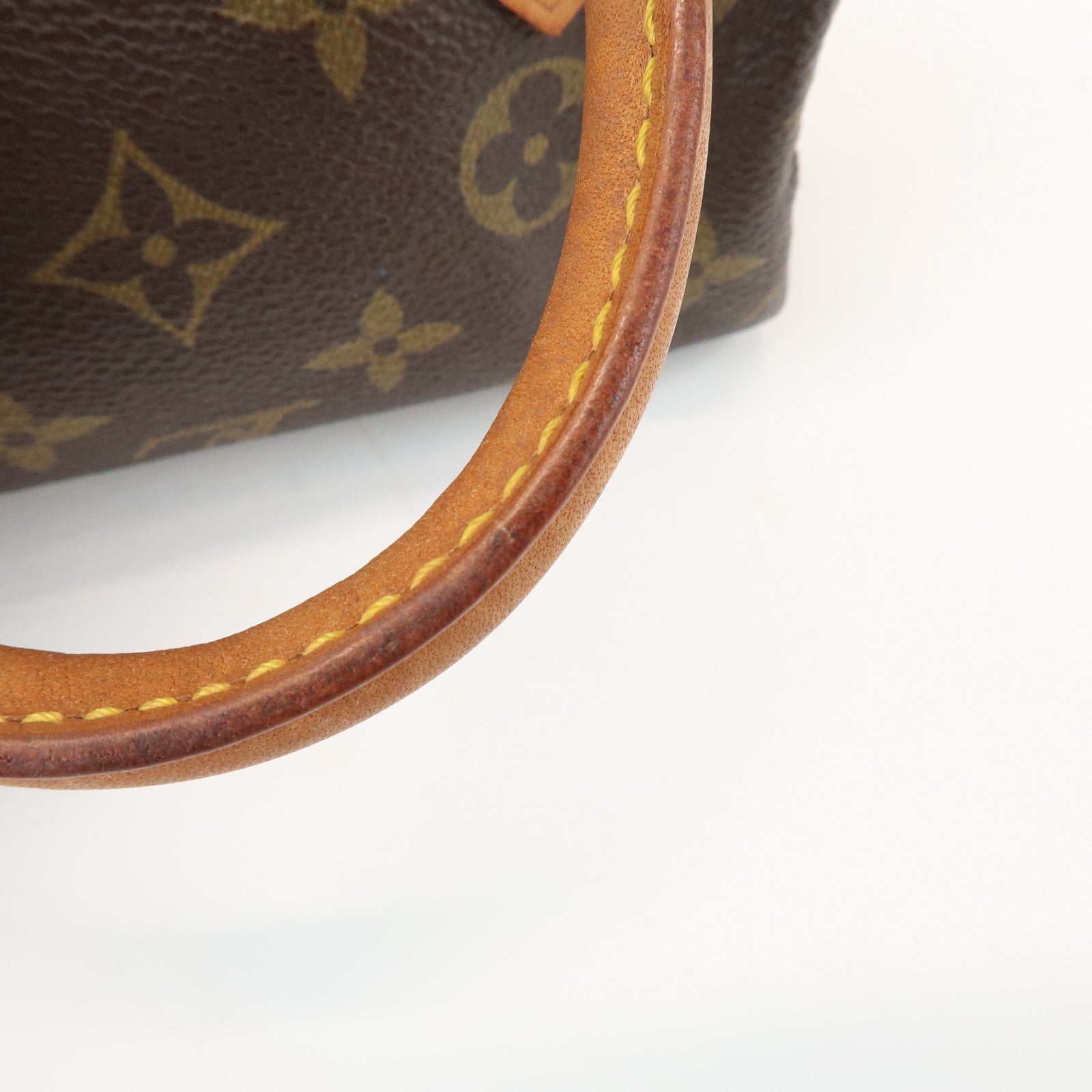 Louis Vuitton Monogram Mini Speedy Hand Bag & Strap Brown M41534