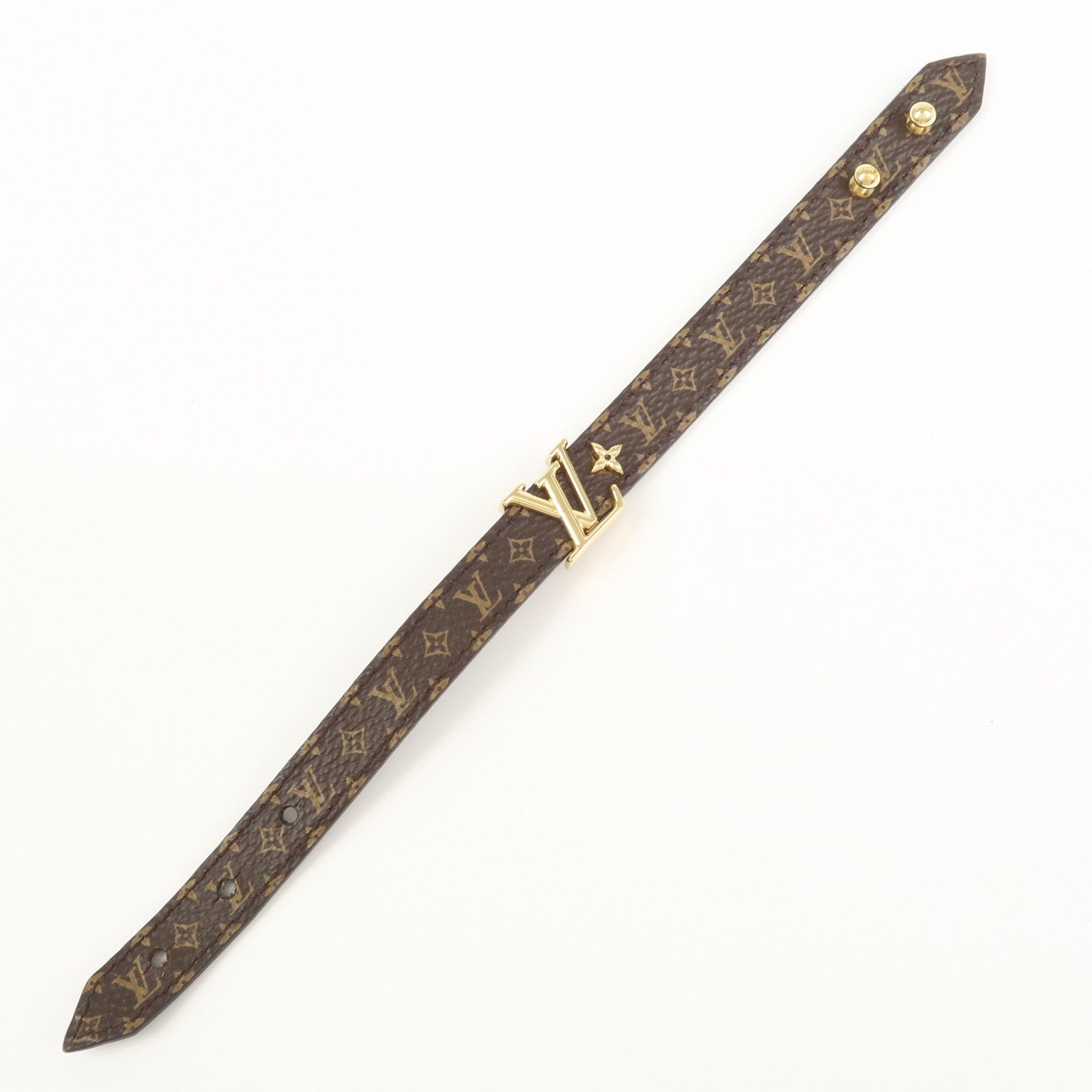 Louis Vuitton Monogram LV Iconic Bracelet Brown M8526