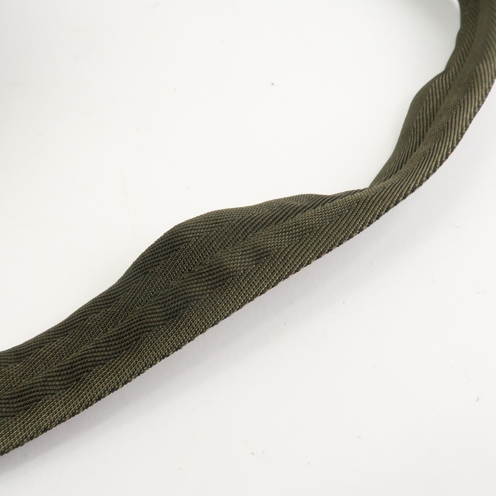 PRADA Triangle Logo Nylon Leather Backpack Rucksack Khaki B6677