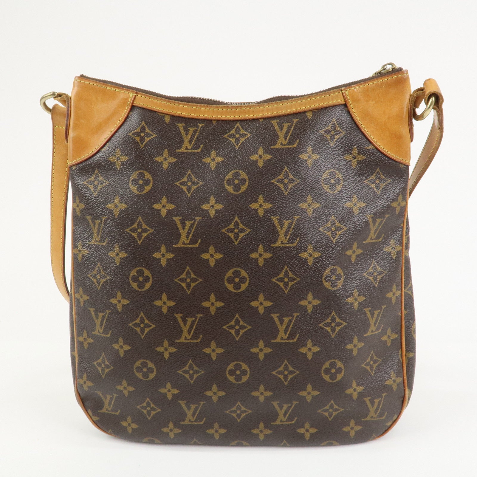 Louis Vuitton Monogram Odeon MM Shoulder Bag Brown M56389
