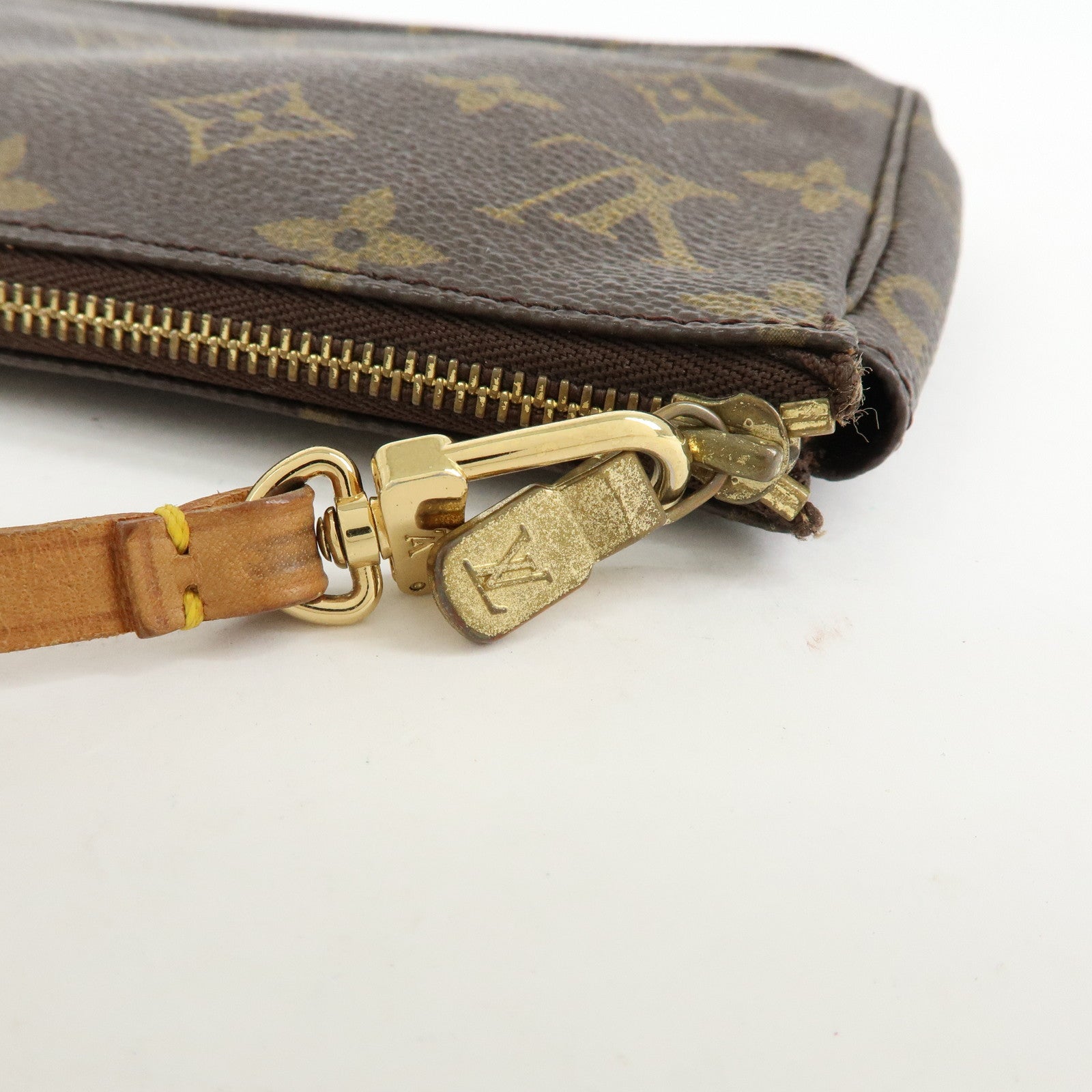 Louis Vuitton Monogram Pochette Accessoires Pouch Hand Bag M51980
