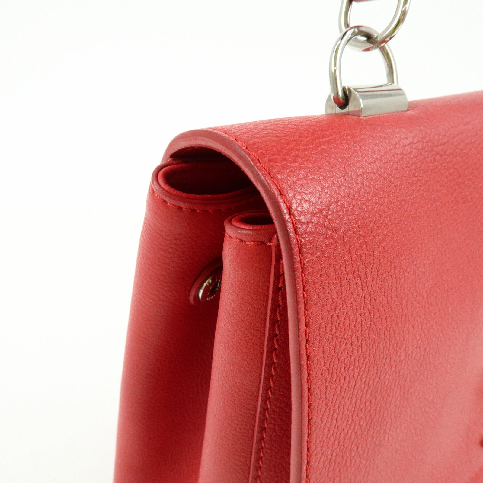 Louis Vuitton Lockme II Leather 2Way Shoulder Hand Bag Red M50363