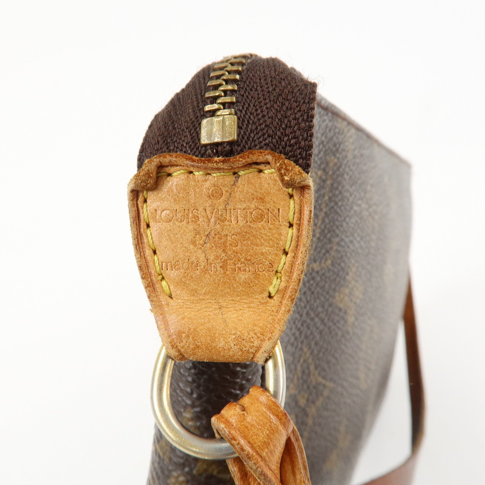 Louis Vuitton Monogram Pochette Accessoires Hand Bag Brown M51980 Used