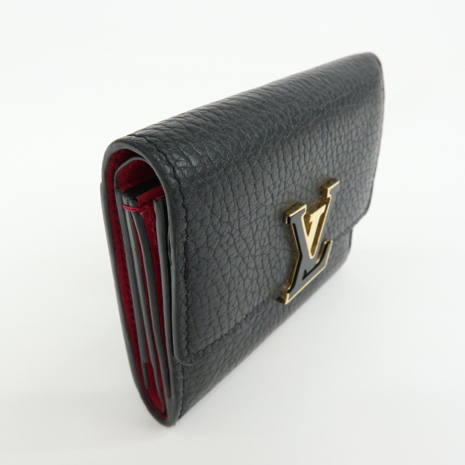Louis Vuitton Portefoille Capucines XS Compact Wallet Black M68587