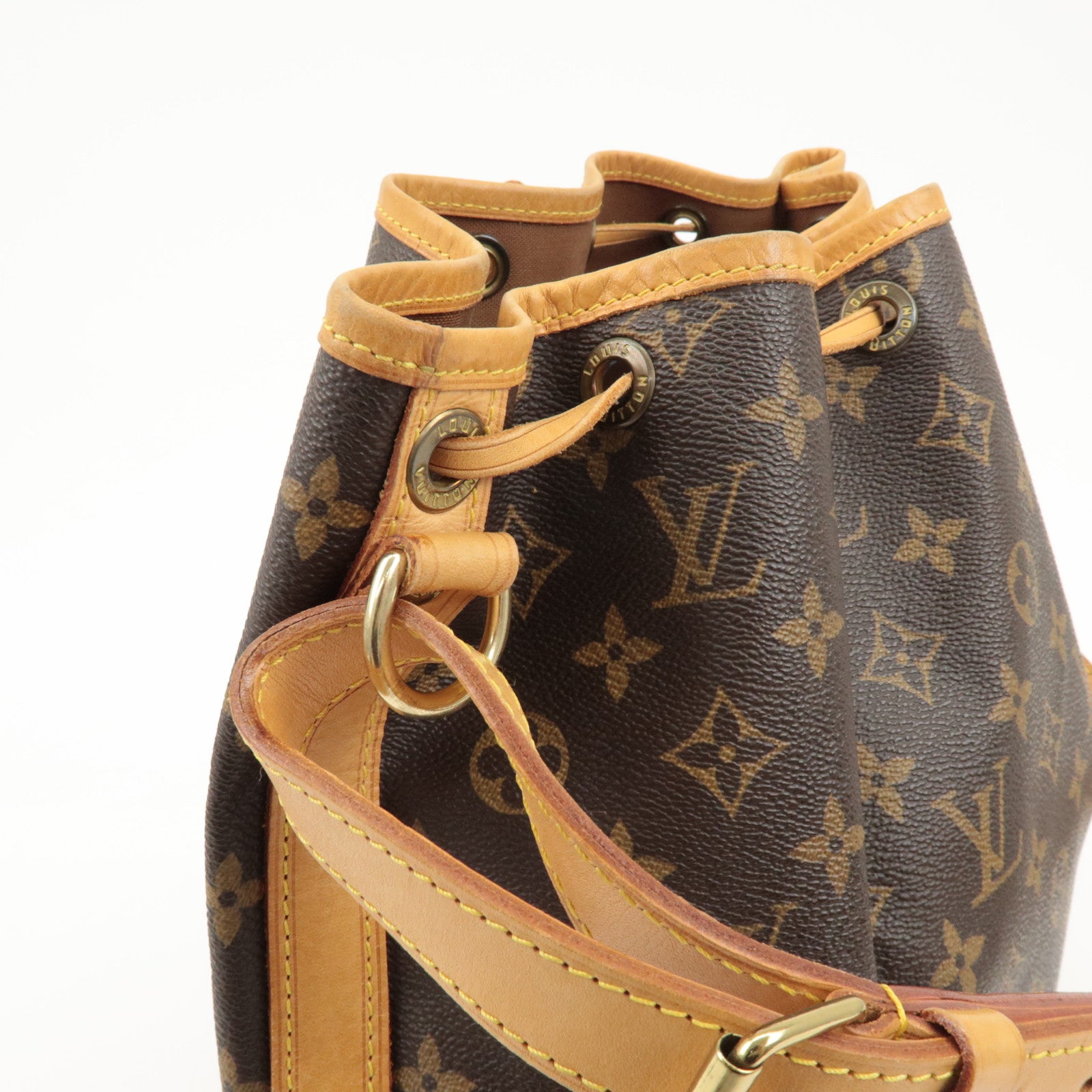 Louis Vuitton Monogram Noe Shoulder Bag Hand Bag Brown M42224 Used