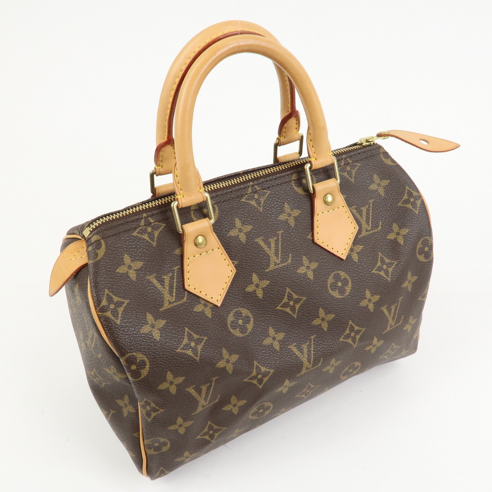 Louis Vuitton Monogram Speedy 25 Boston Bag Hand Bag Brown M41528