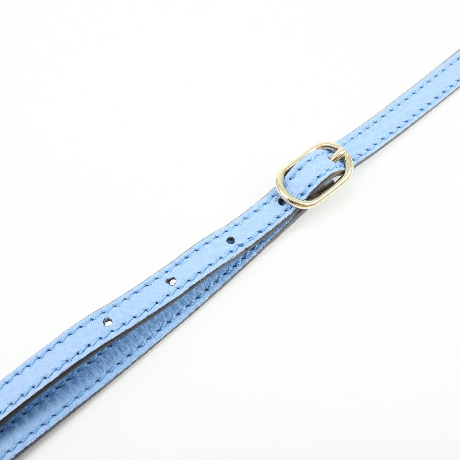 GUCCI Interlocking G Leather 2Way Bag Hand Bag Light Blue 368827