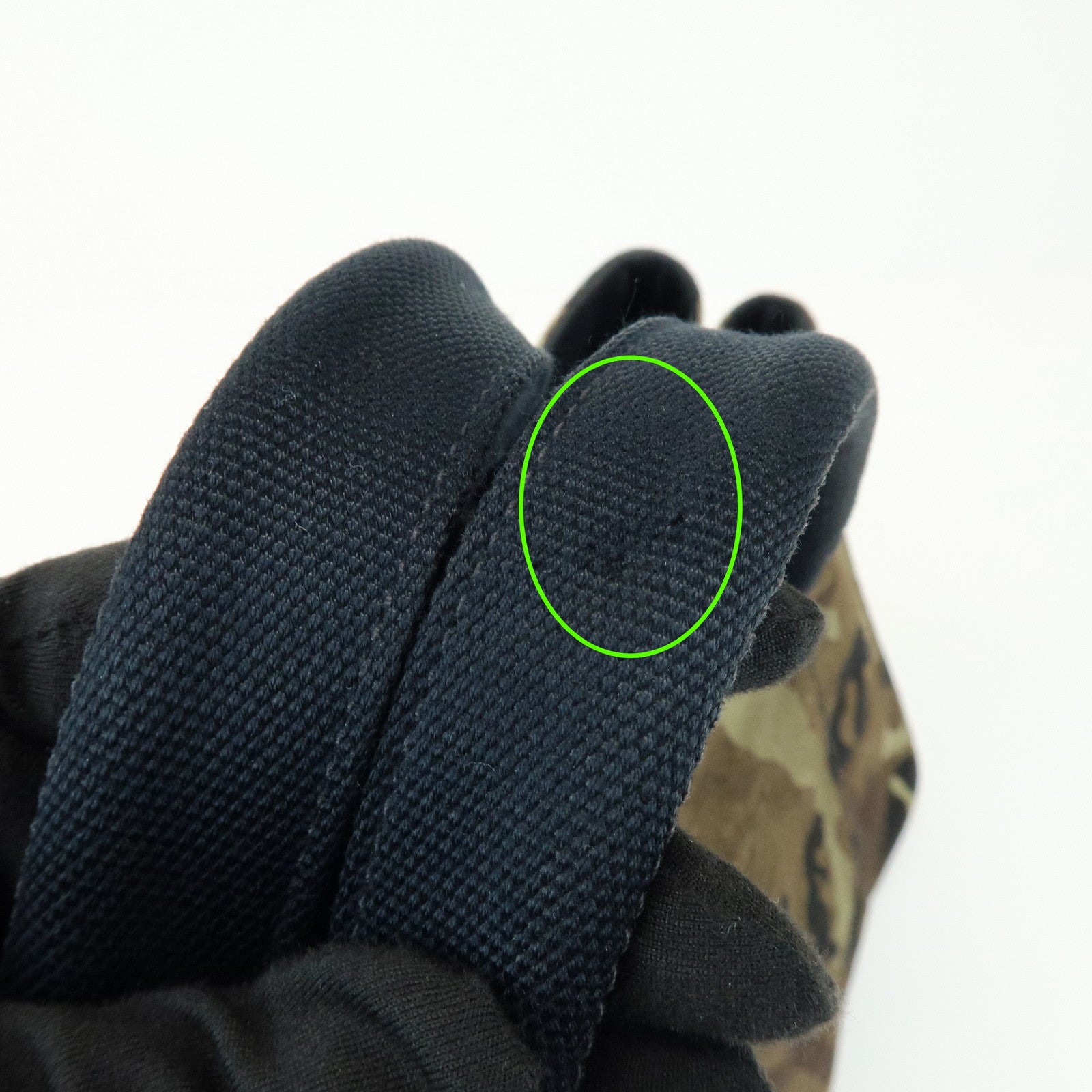 PRADA Triangle Logo Canapa Tote Bag Hand Bag Brown Khaki BN2020