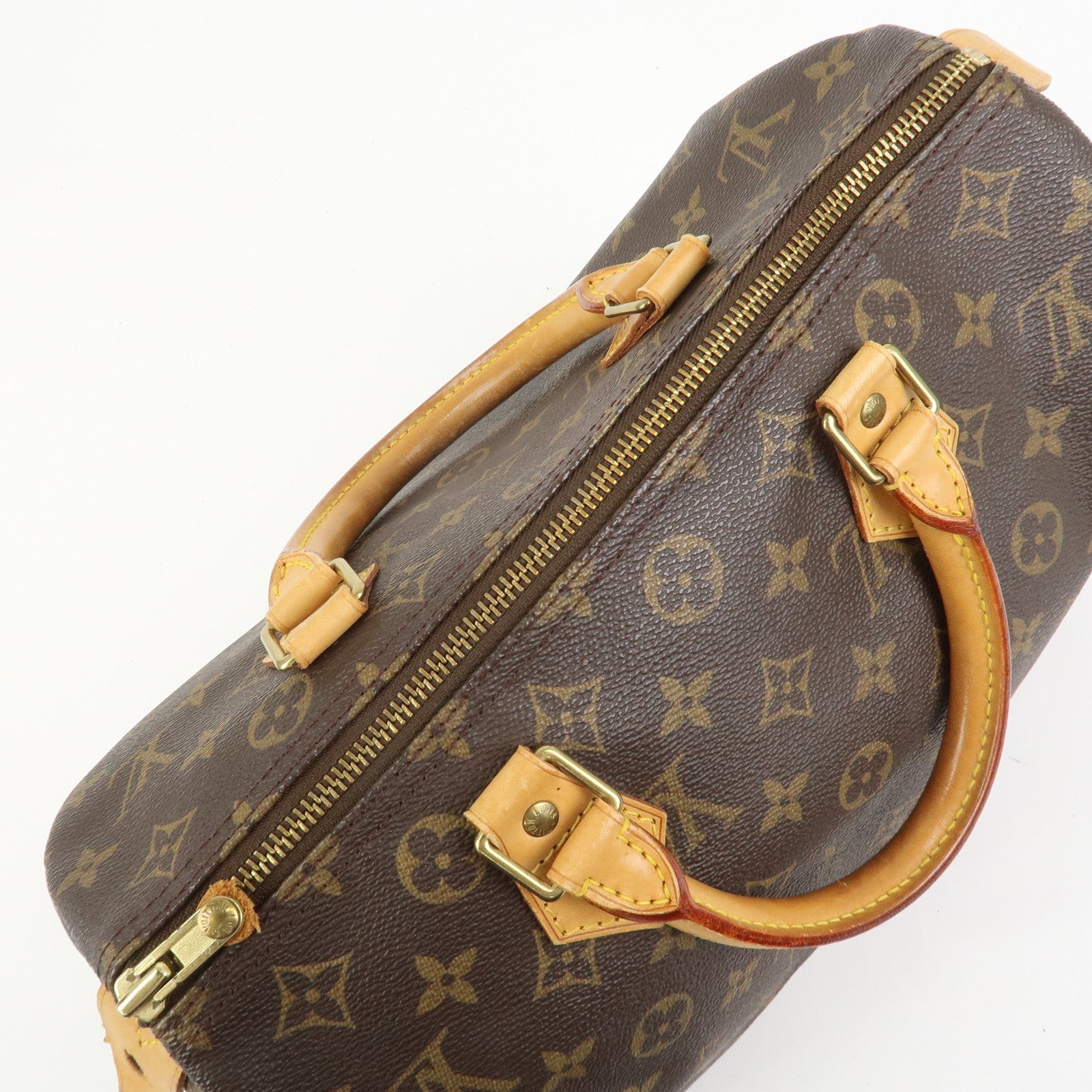 Louis Vuitton Monogram Speedy 30 Boston Bag Hand Bag Brown M41526