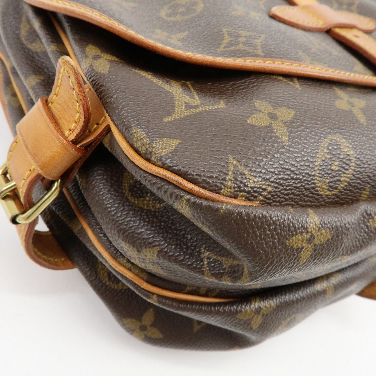 Louis Vuitton Monogram Saumur 30 Canvas Shoulder Bag Brown M42256