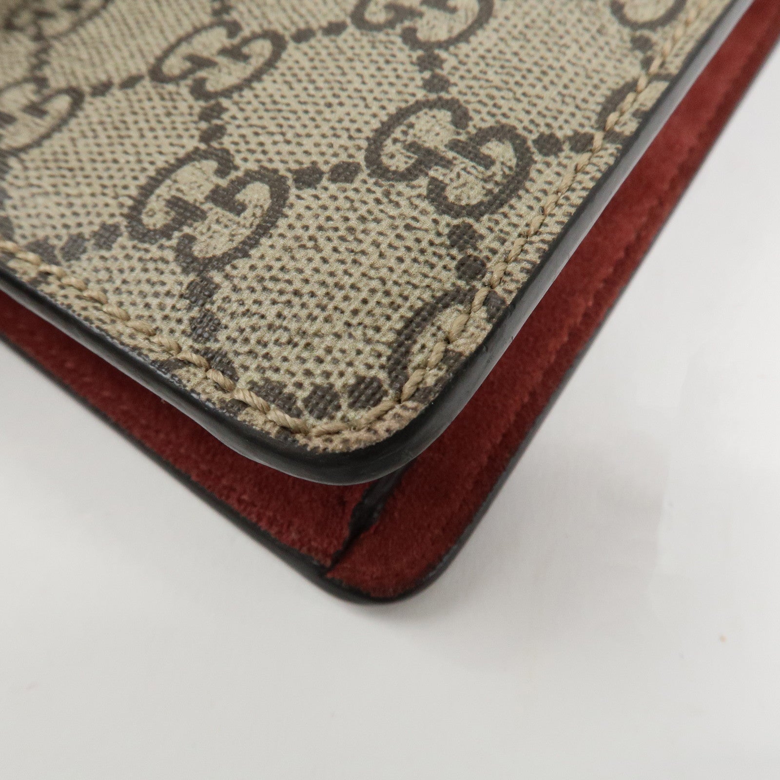 GUCCI Dionysus GG Blooms GG Supreme Shoulder Bag Beige Red 421970 Used