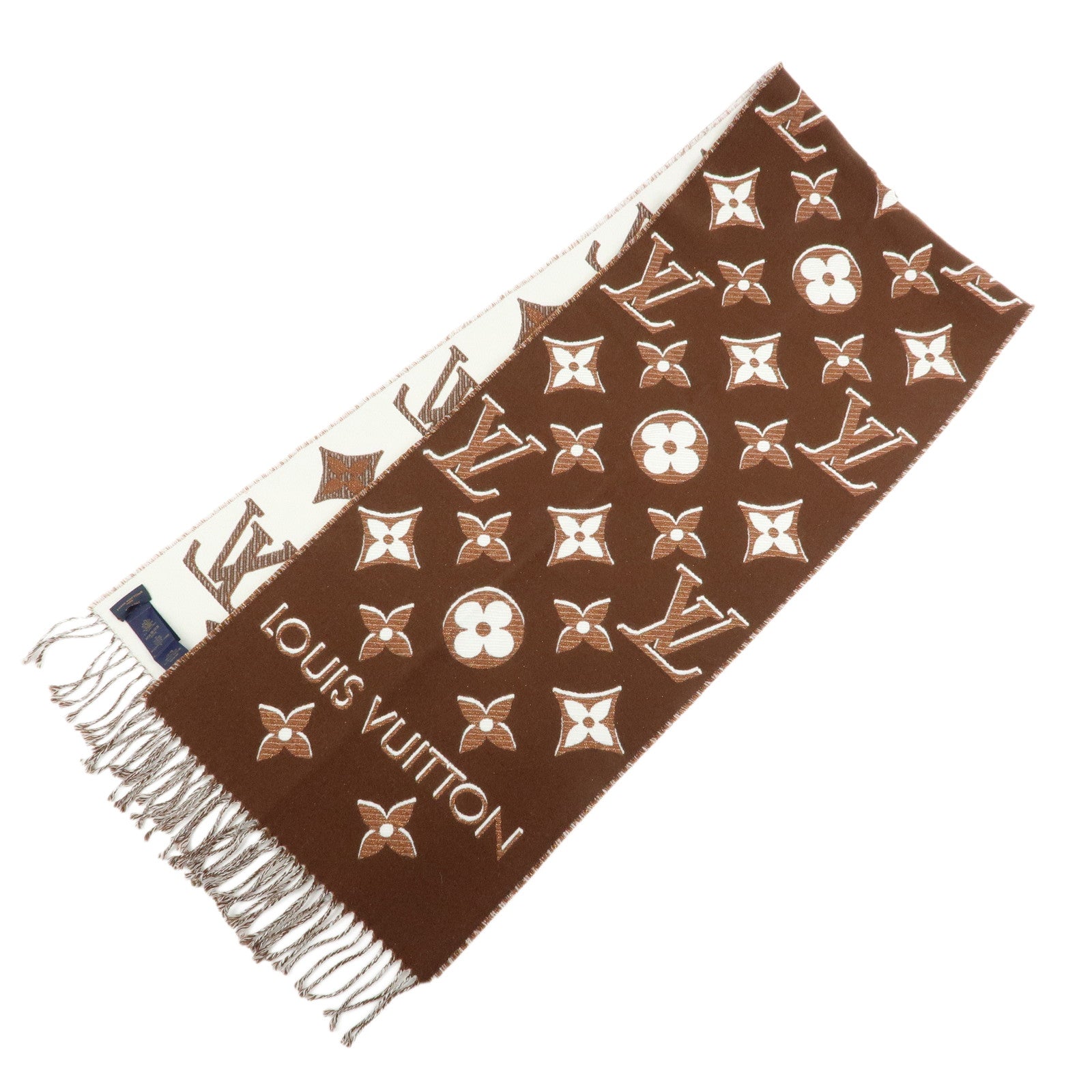 Louis Vuitton Wool Rayon Silk LV Essential Shine Scarf M78896