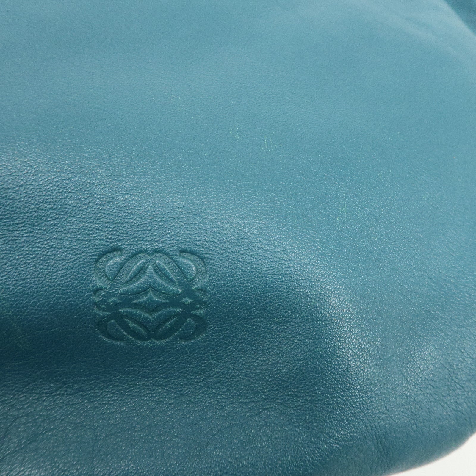 LOEWE Viento 30 Leather Shoulder Bag Hand Bag Blue