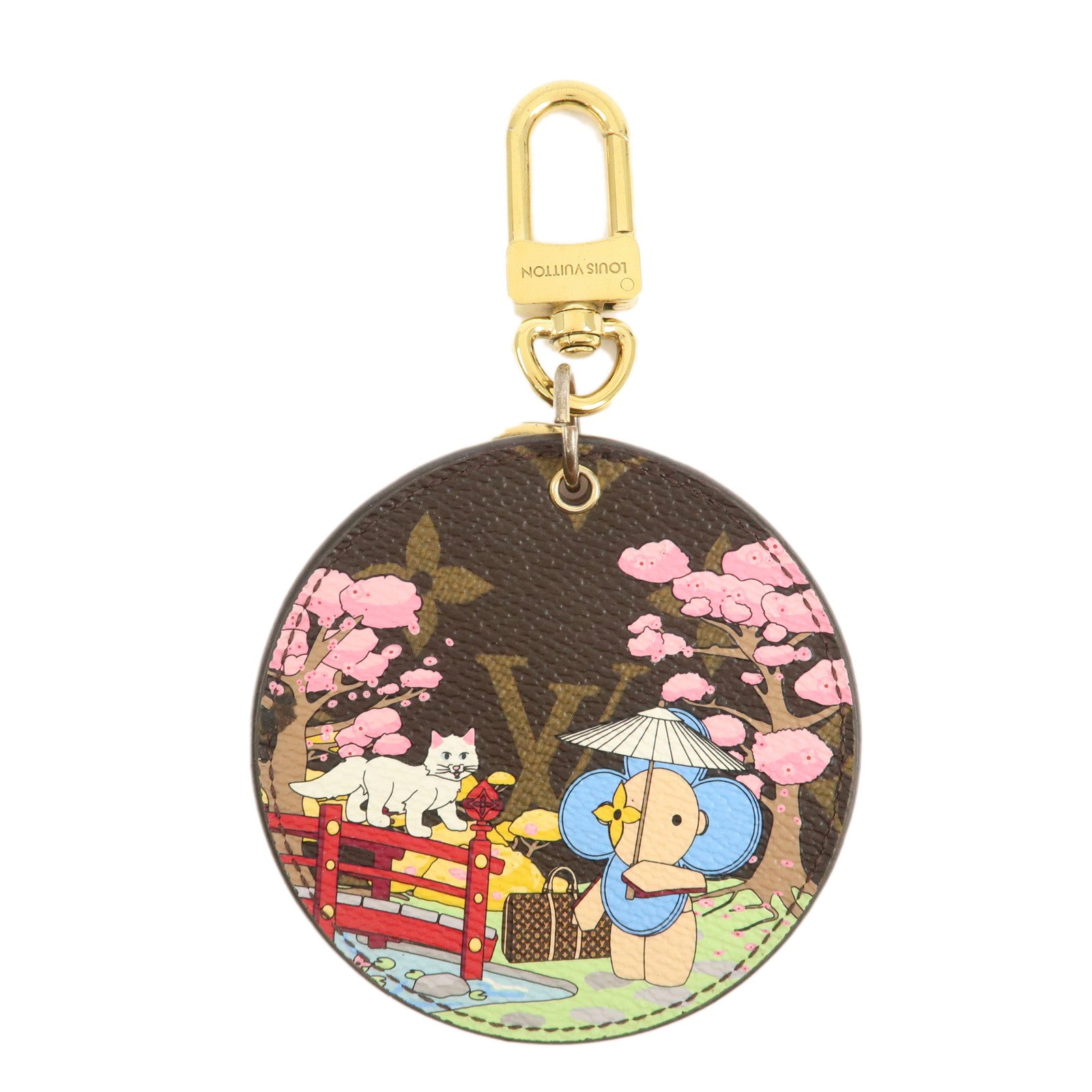 Louis Vuitton Monogram Porte Cles Illustre Charm Multicolor M00499 Used