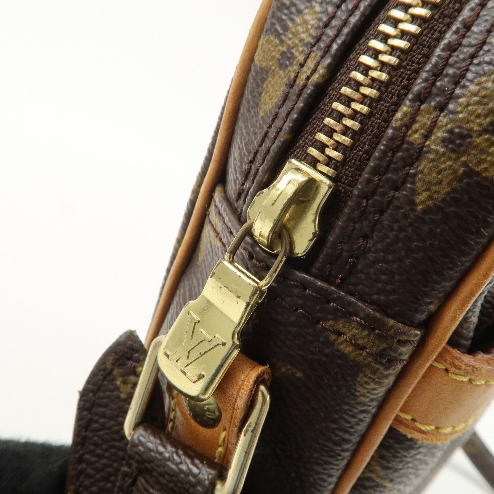 Louis Vuitton Monogram Danube Shoulder Bag Brown M45266 Used