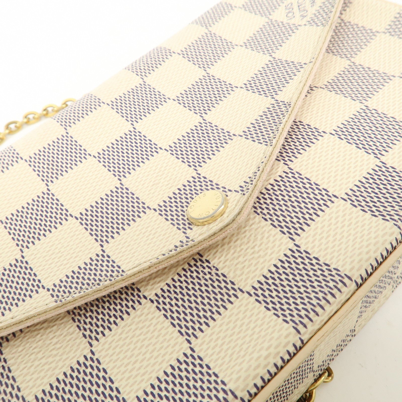 Louis Vuitton Damier Pochette Felicie Chain Shoulder Bag N63106