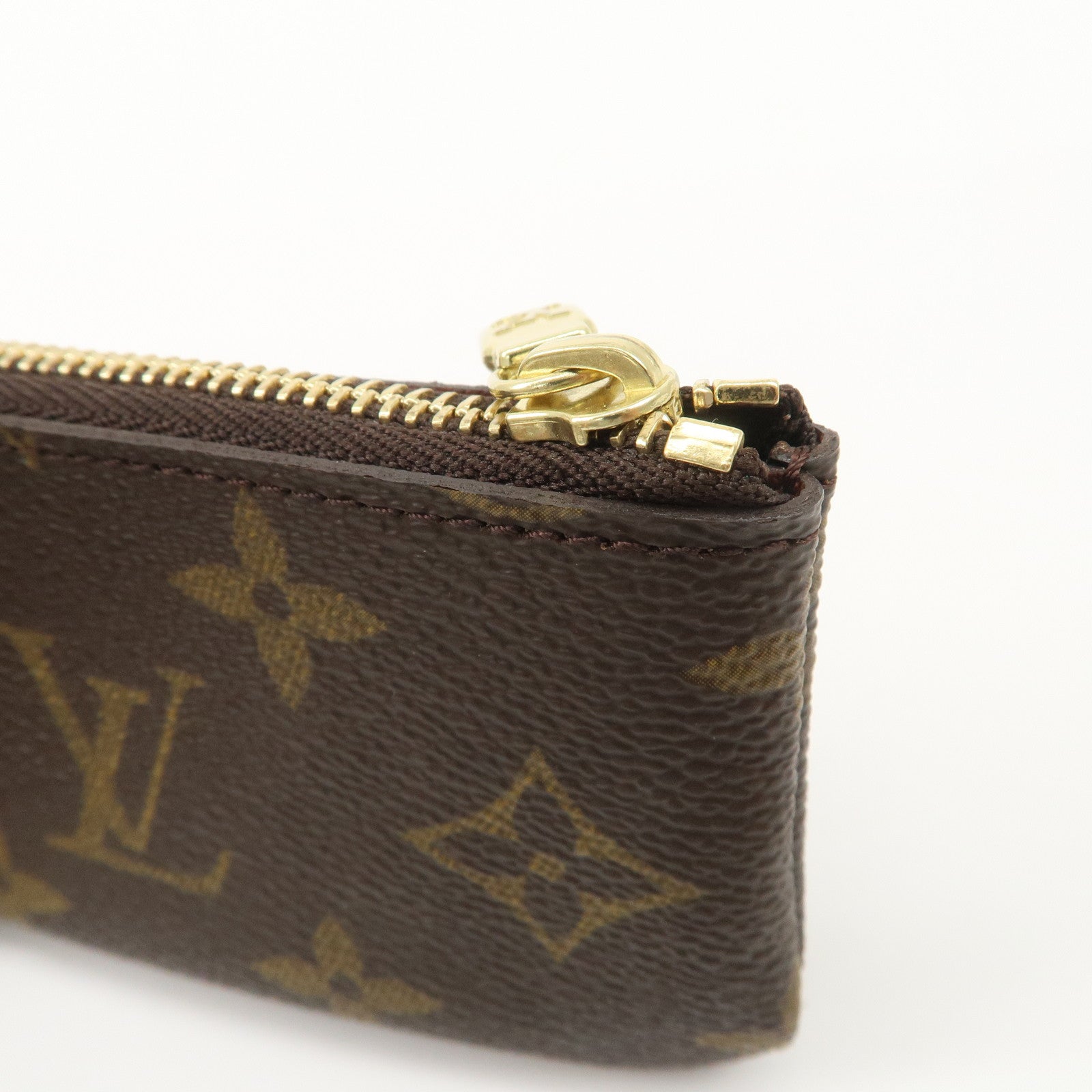 Louis Vuitton Monogram Canvas Pochette Cles Coin Case Brown M62650