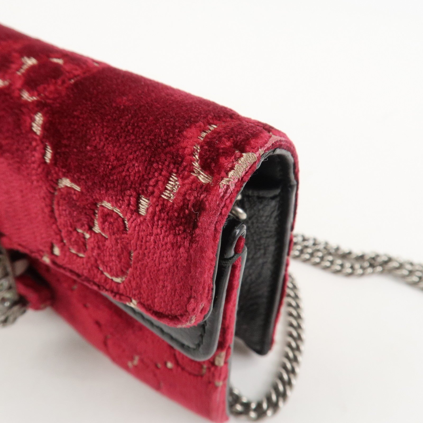 GUCCI Dionysus Super Mini Bag Leather Chain Shoulder Bag 476432