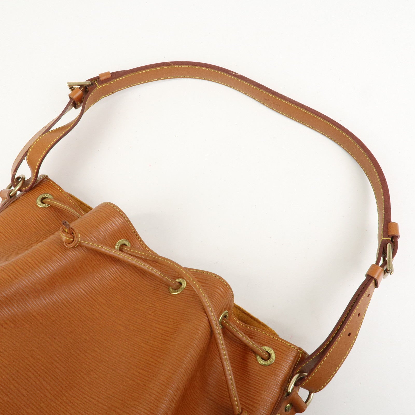 Louis Vuitton Epi Leather Petit Noe Shoulder Bag Zipang Gold M44108