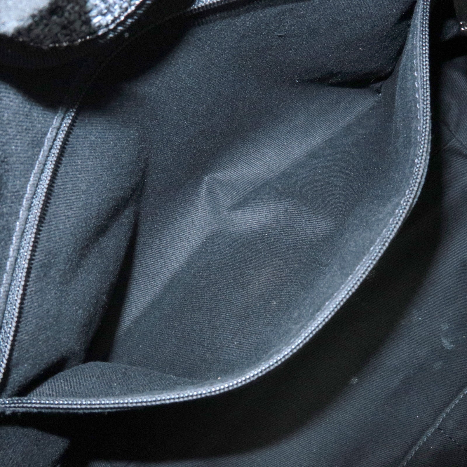 CHANEL Deauville Raffia Leather Chain Tote Bag MM Navy A66941 Used