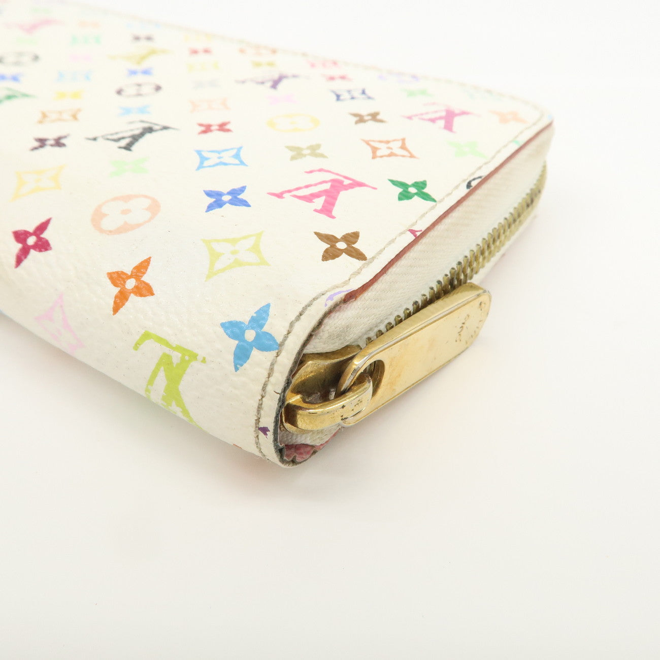 Louis Vuitton Monogram Multicolor Zippy Long Wallet Blanc M60241