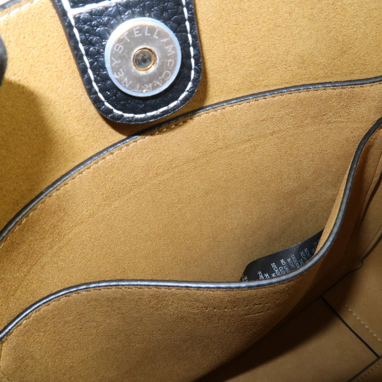 STELLA MCCARTNEY Leather Shoulder Bag Crossbody Bag Black