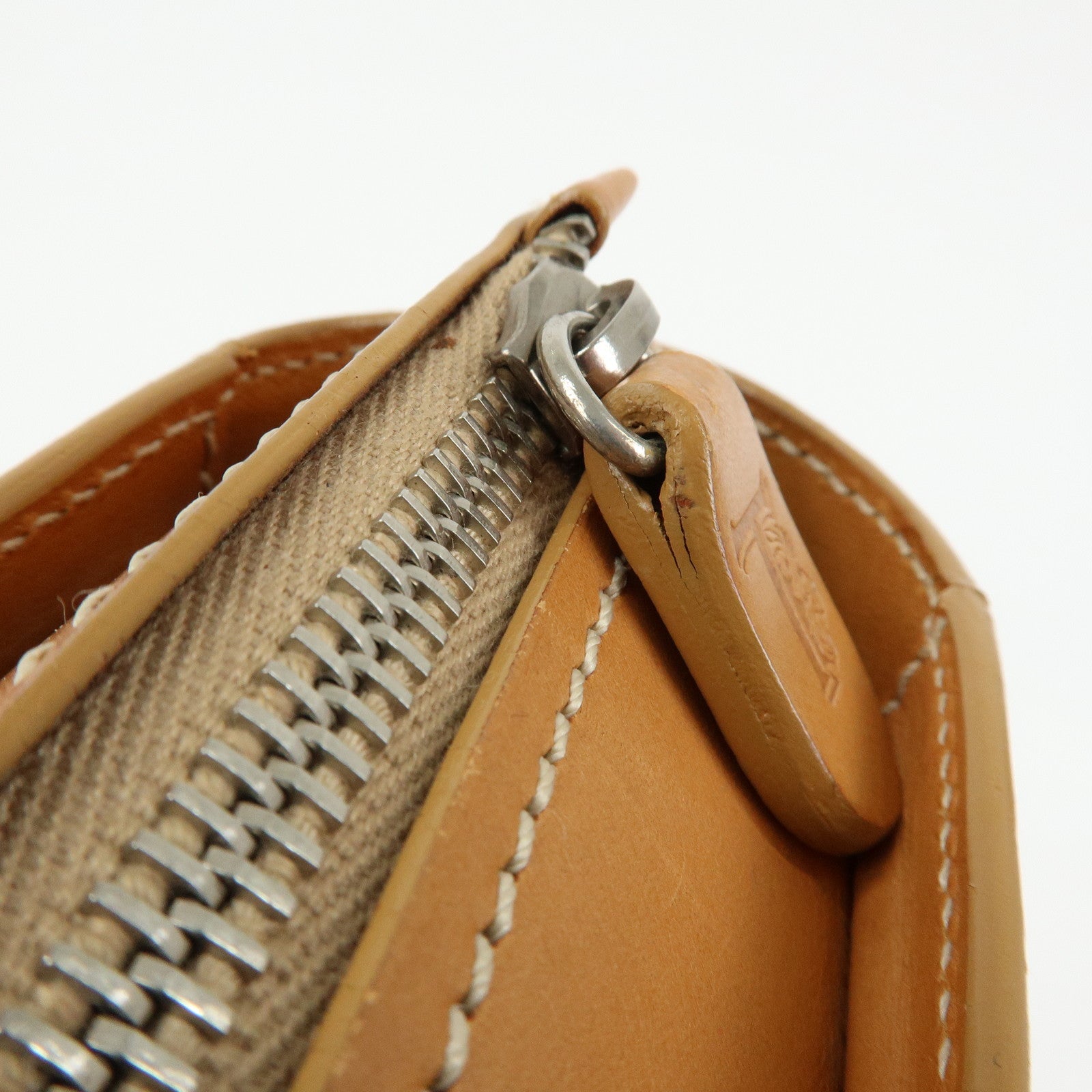 TOD'S Logo Leather 2Way Bag Tote Bag Shoulder Bag Camel