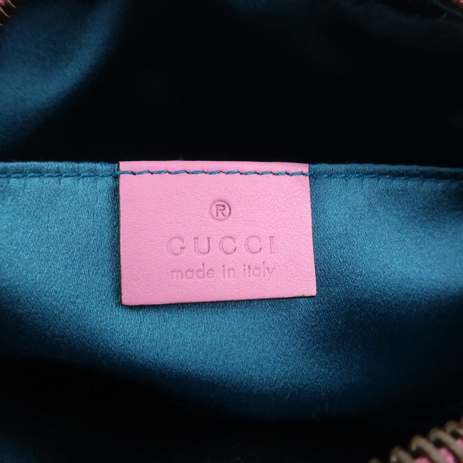 GUCCI GG Marmont Velvet Rhinestone Shoulder Bag Pink 448065