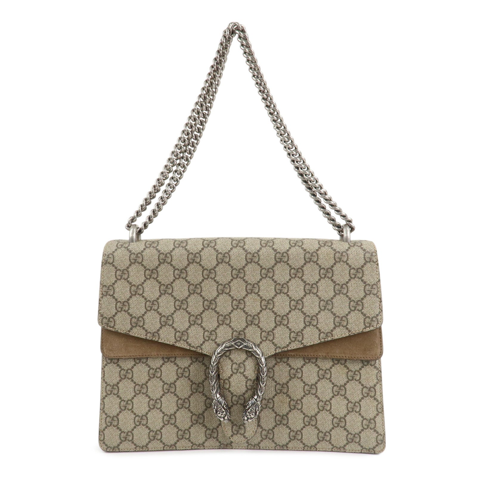 GUCCI Dionysus GG Supreme Chain Shoulder Bag Brown 403348 Used
