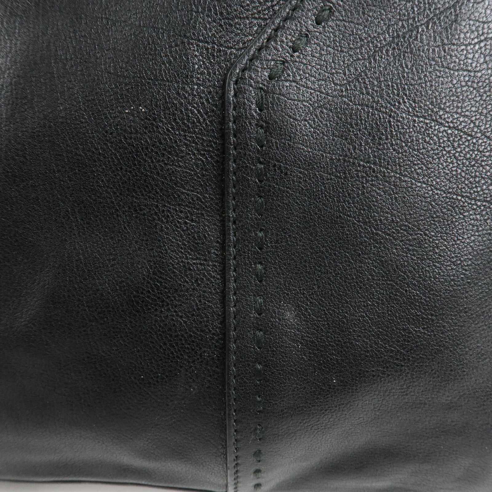 SAINT LAURENT PARIS Leather Muse Hand Bag Shoulder Bag Black