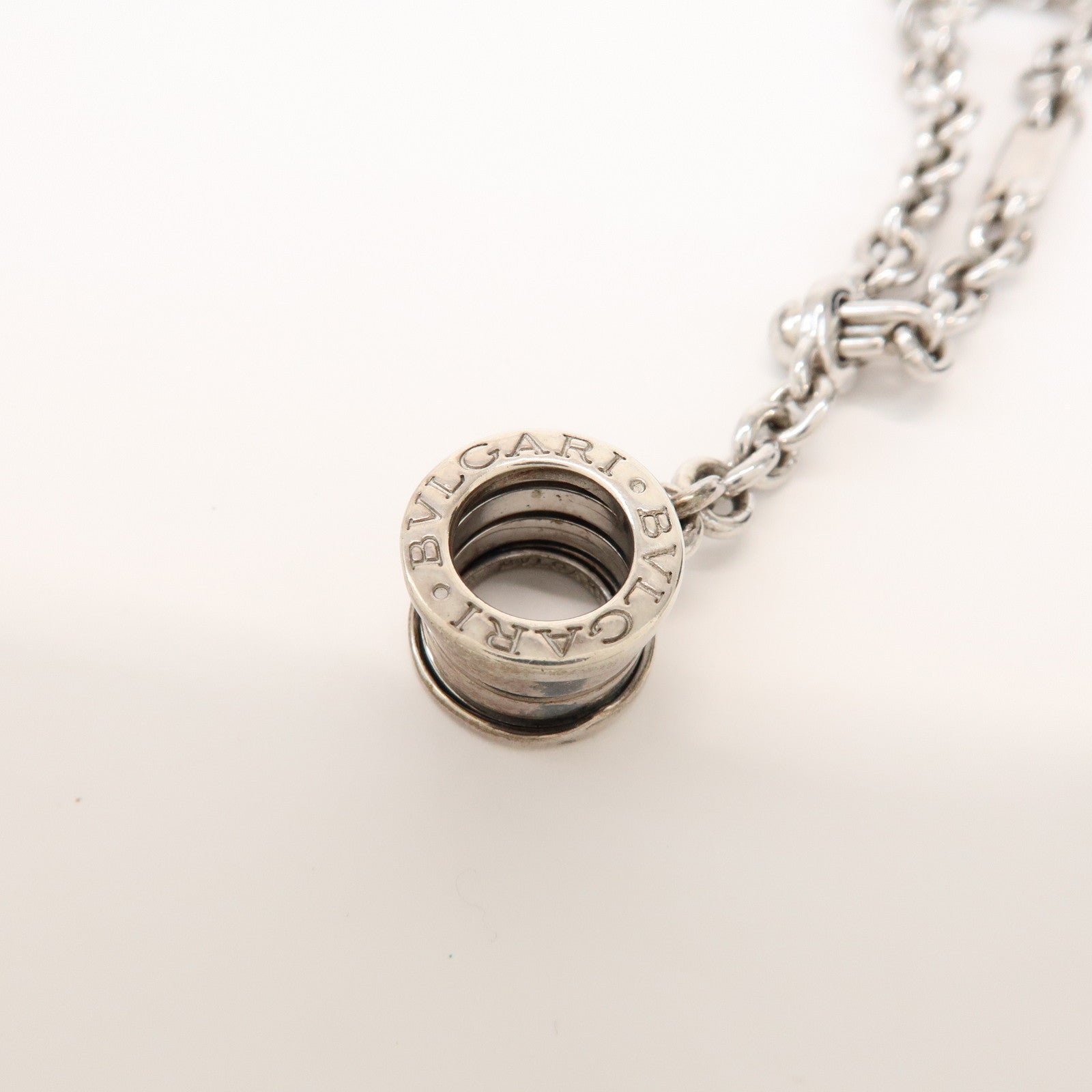 BVLGARI B-zero1 Metal Bag Charm Key Chain Key Charm Silver