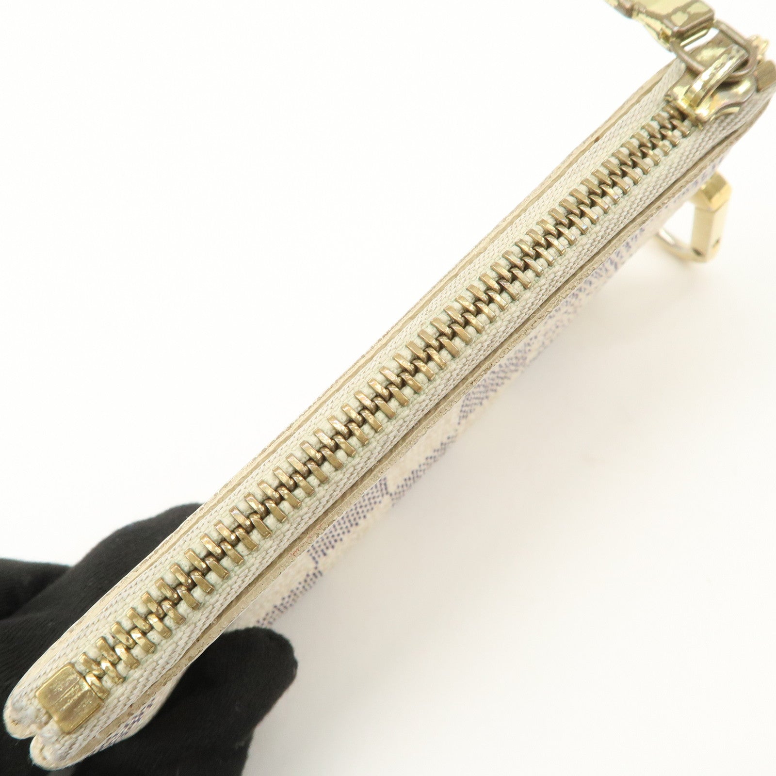 Louis Vuitton Damier Azur Pochette Cles Coin Case N62659