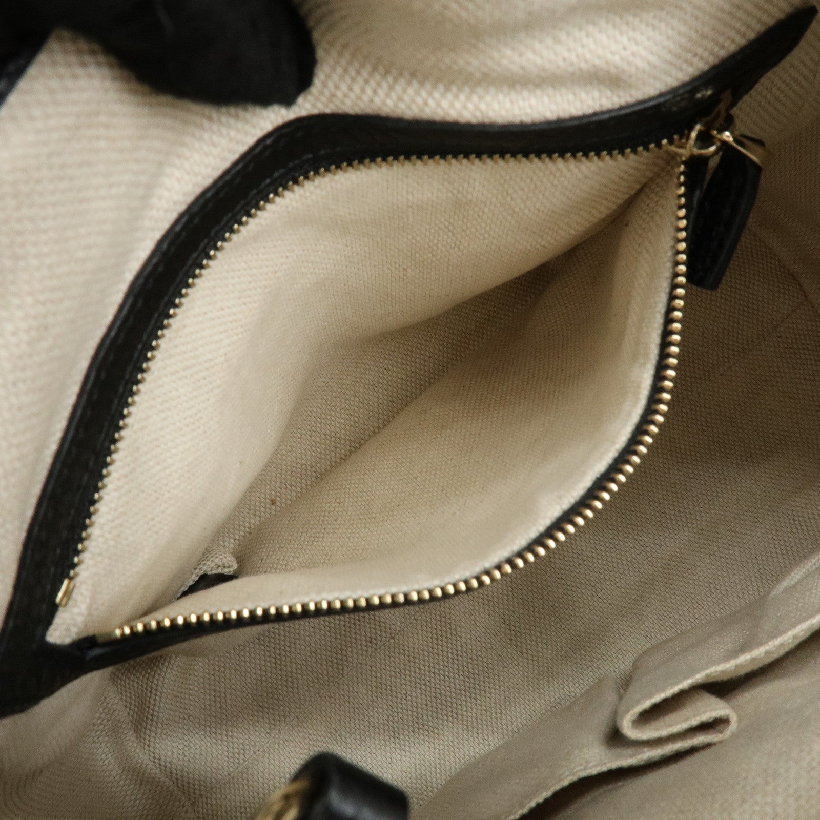 GUCCI SOHO Interlocking G 2Way Bag Hand Shoulder Bag Black 336751