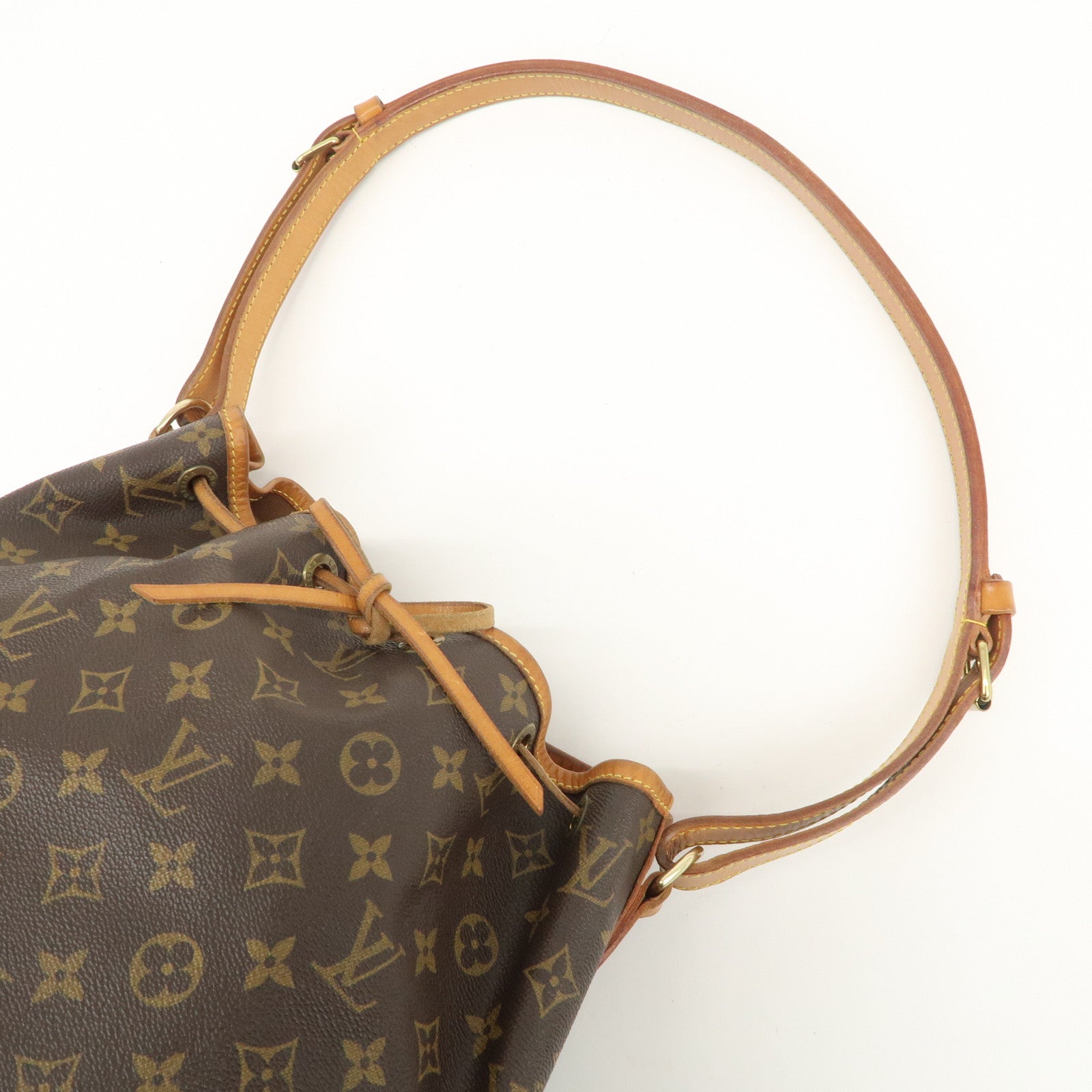 Louis Vuitton Monogram Canvas Petit Noe Shoulder Bag Brown M42226